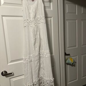 Christina White Lace Maxi Dress